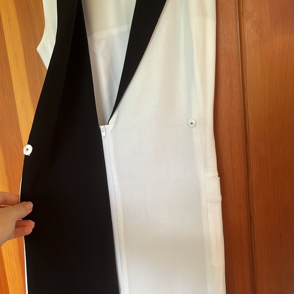 Calvin Klein Women's Belted Wrap Colorblocked Dress - Picture 7 of 10